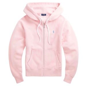 New Polo Ralph Lauren Light Pink Zip Up Hoodie